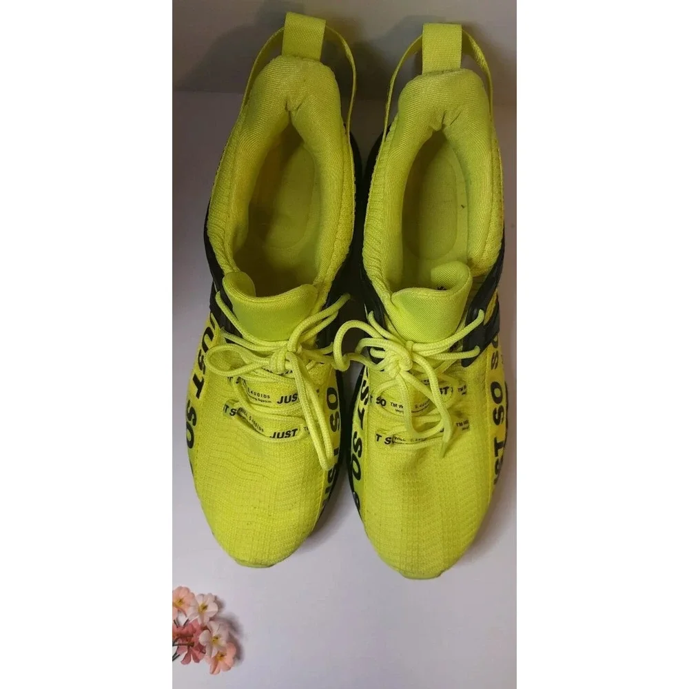 Just So So Mens Neon Yellow‎ Blade Running Sneakers Size 45 Athletic Shoes